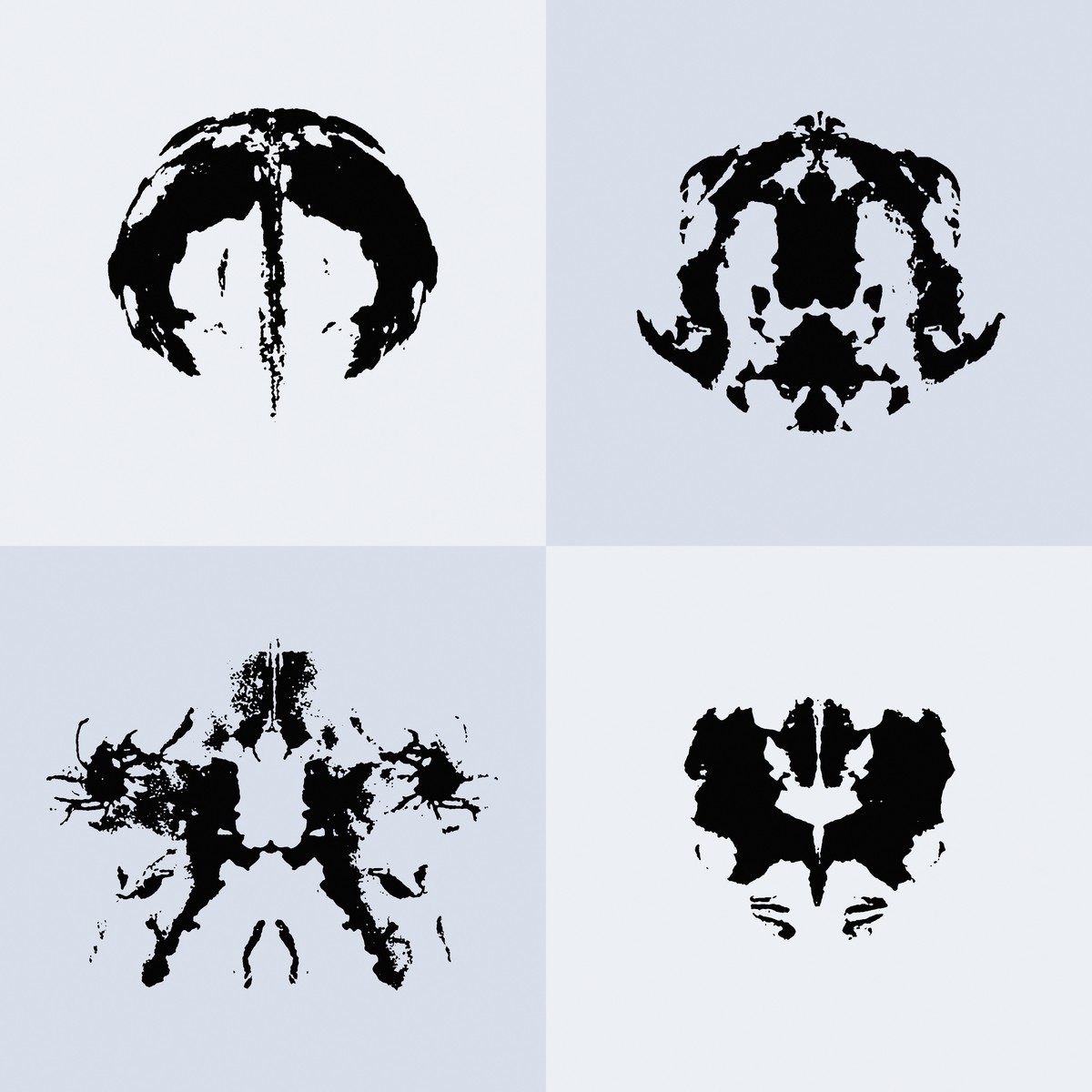 Un esempio di arte generativa scritto nel linguaggio R, ispirato alle tavole del Test di Rorschach.